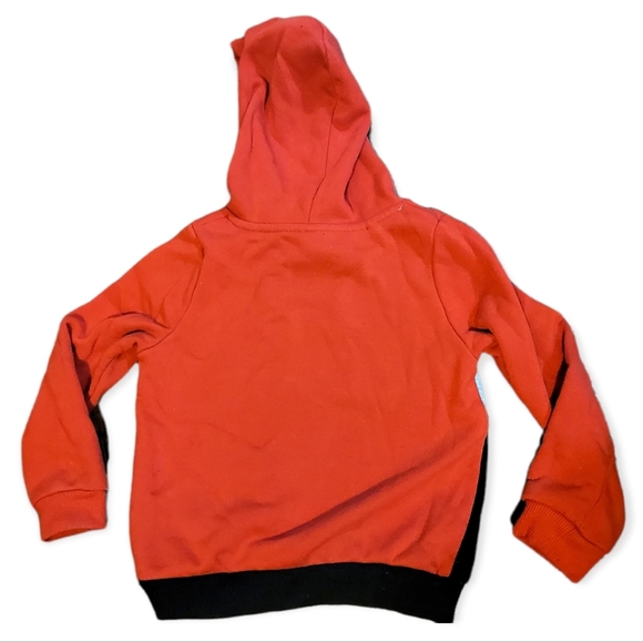 4T Hoodie Sweatshirt New York Colorblock Hoodie Sweater Red Black & Grey - Picture 2 of 6
